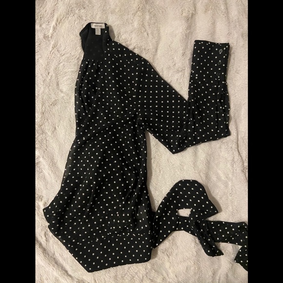 TRISTAN Polka dot tied blouse - Picture 3 of 5